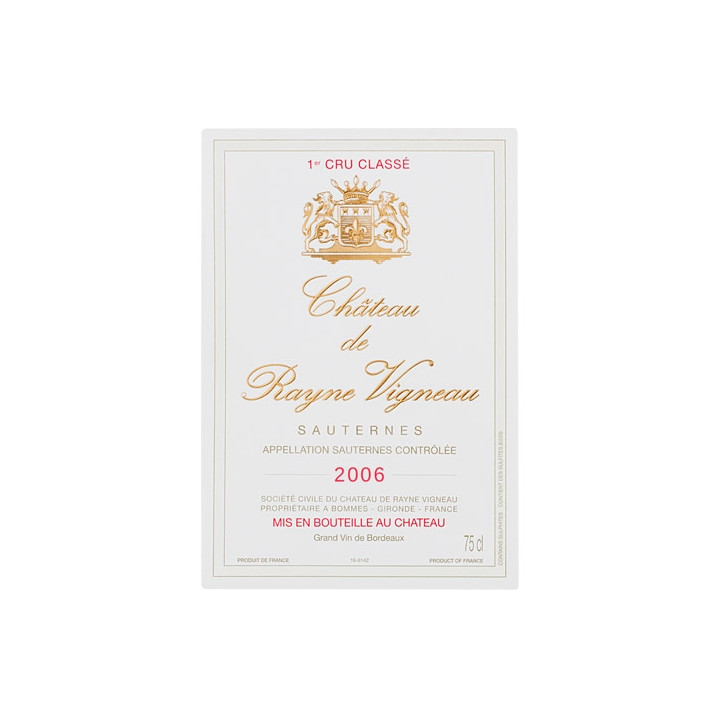 Château de Rayne Vigneau 2006